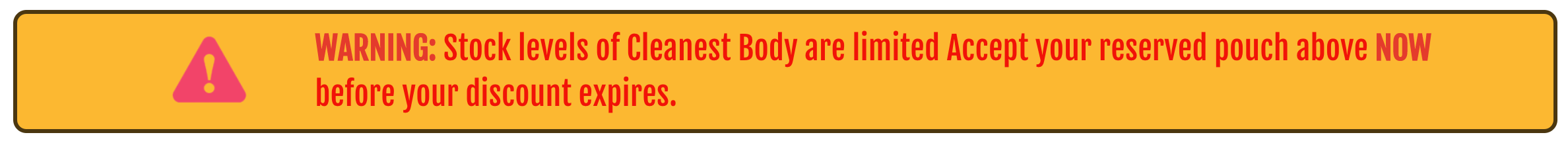 Cleanest Body - WARNING